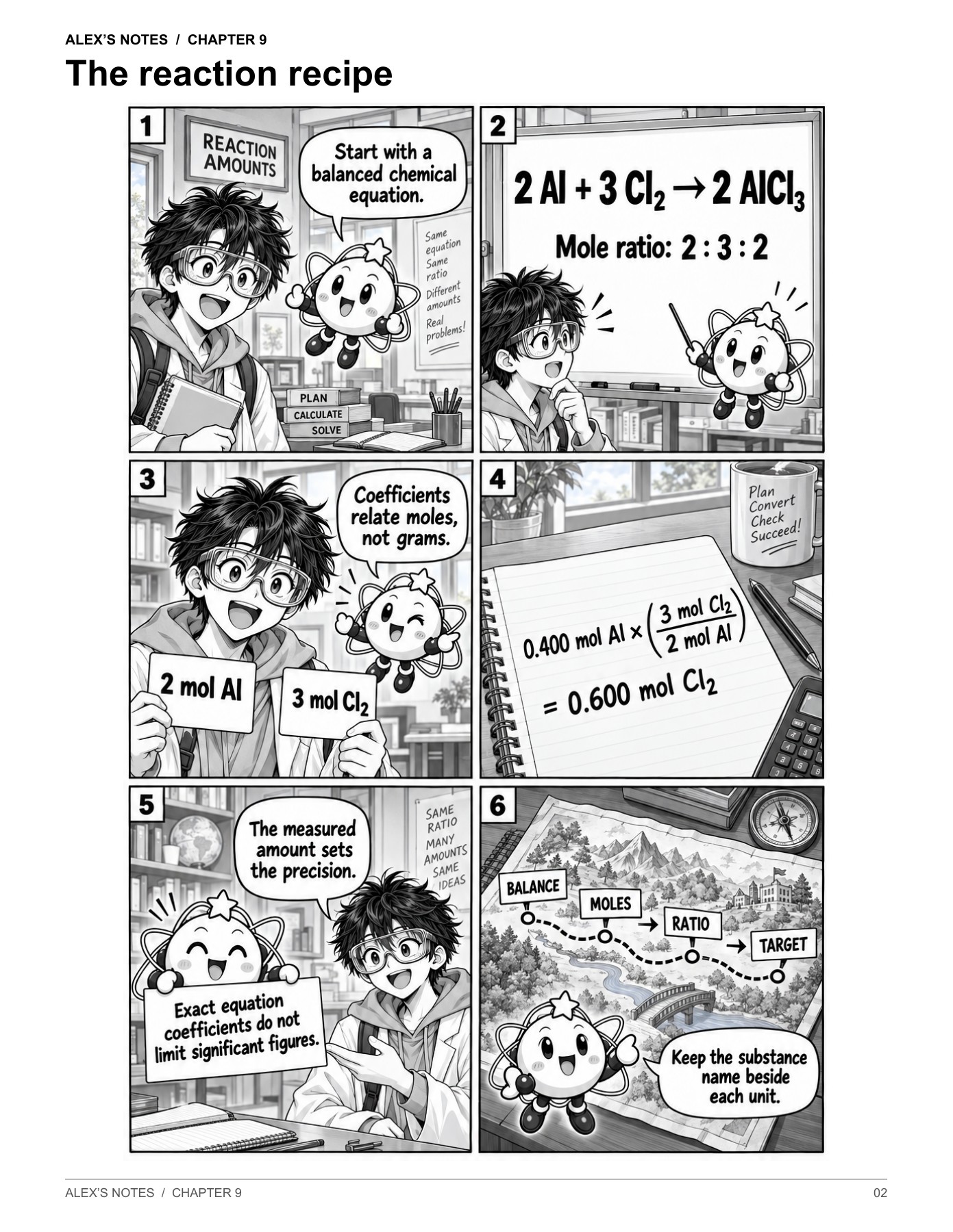 Illustrated sample from The Stoichiometry Challenge